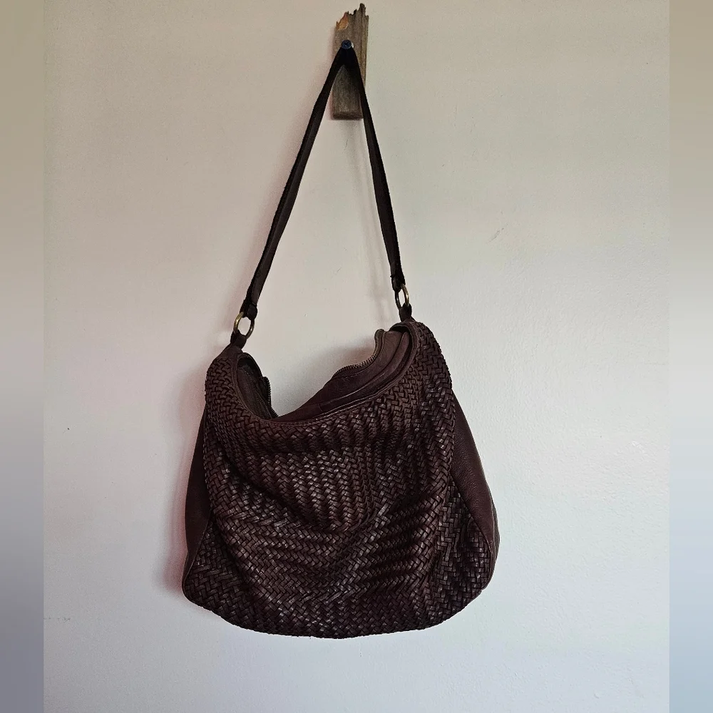 Fiori Di Firenze Italian leather bag Burgandy